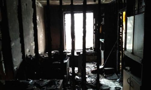 Fire Destroys Part of Memorial's Nazran Office